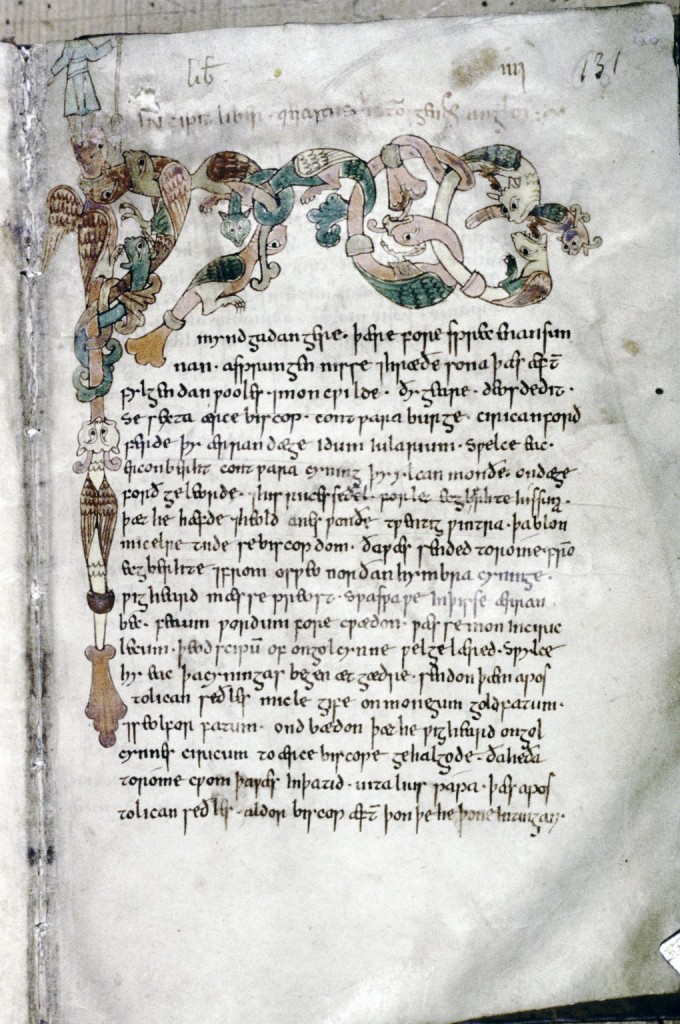Tanner MS 10, folio 68 recto.  Photo: © Bodleian Library, University of Oxford.