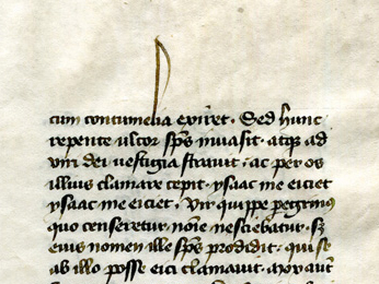 Top lines of verso, column b, reproduced by permission