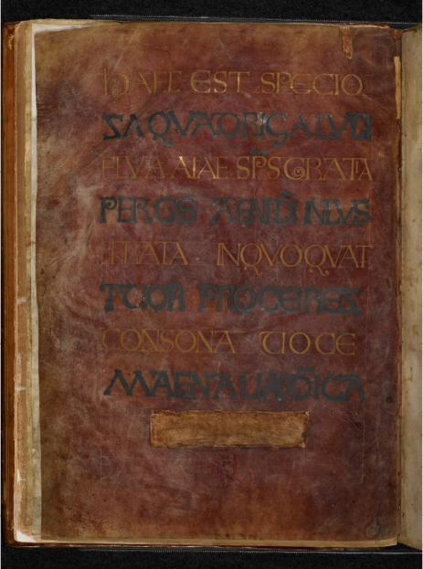 © The British Library Board, Royal MS 1 E vi, folio 1v. Reproduced by permission