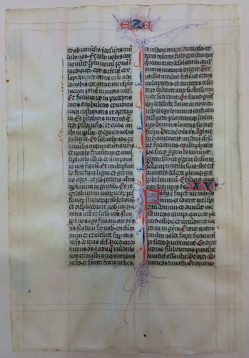 Verso of the Exekiel Leaf in the University of Pennsylvania. Reproduced by permission