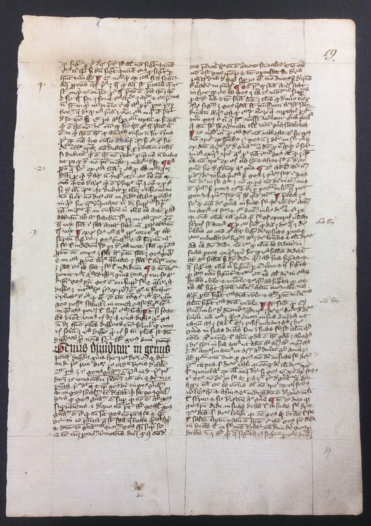 Recto of Aristotle Leaf in Set 47 of the Portfolio of 'Famous Books'. Kent State University Libraries, reproduced by permission.