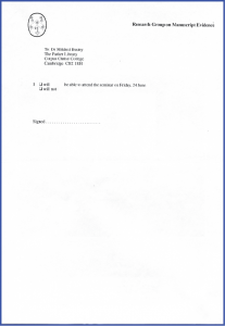 RSVP Form for 24 June 1994