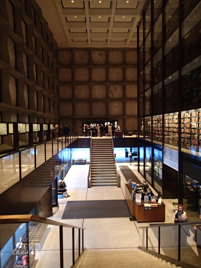 Long View of the Takamiya Collection Exhibition at the Beinecke Rare Book and Manuscript Library in September 2017.  Photograph by Mildred Budny.