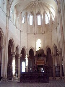 Pontigny Abbey, Choir. Photograph by Cicero, 2003, via Creative Commons.