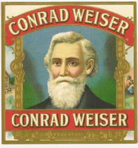 Conrad Weiser Cigars, manufactured in Lebanon Pennsylvania, via Wikipedia Commons.