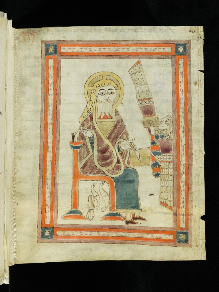 Saint Gall, Stiftsbibliothek, Codex Sang. 1395, page 418, via www.e-codices.ch.
