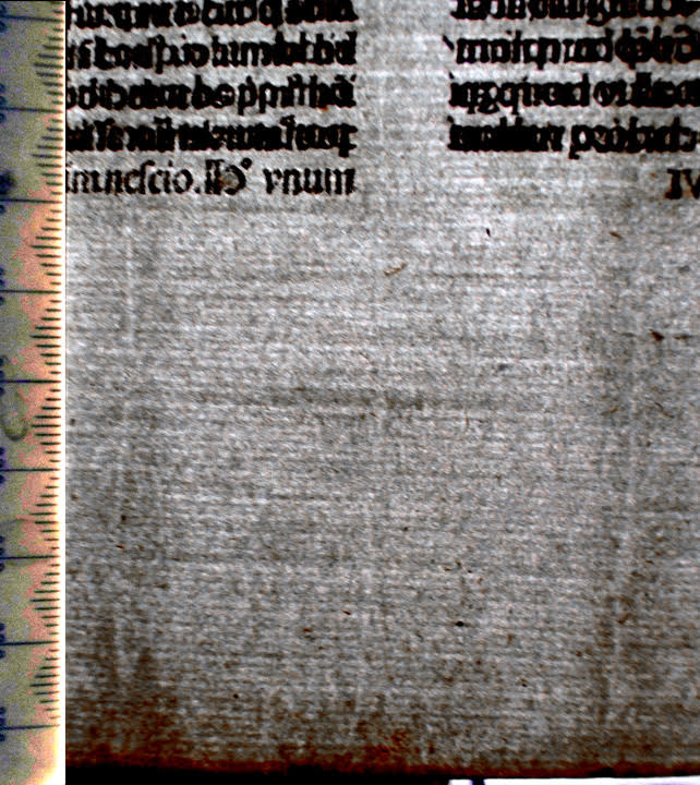 Paper of Bible printed in Venice 1479.
