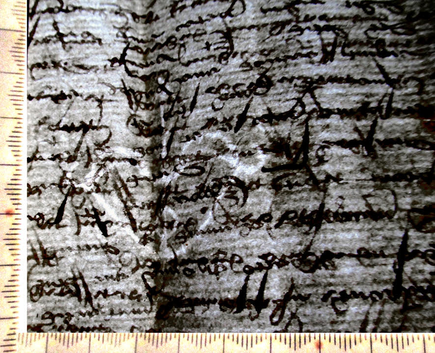 Bow-and-Arrow Watermark in 1416 French Marriage Contract.