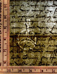 Private Collection, Single-Sheet Document recording 3 Land Purchases in Athis dated 1493 to 1509, Watermark.