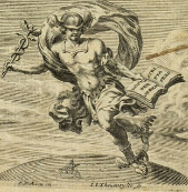 Hermes Trismegistus. Frontispiece image (Lyons, 1669) via Wikimedia Commons and Wellcome Images (Wellcome_L0000980).