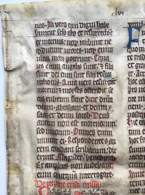 J. S. Wagner Collection, Ege Manuscript 22, Folio clvi, recto, upper right.
