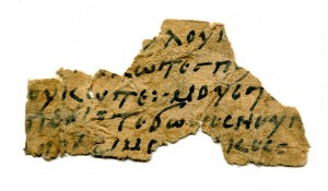 Coptic fragment on paper, 10th-century CE