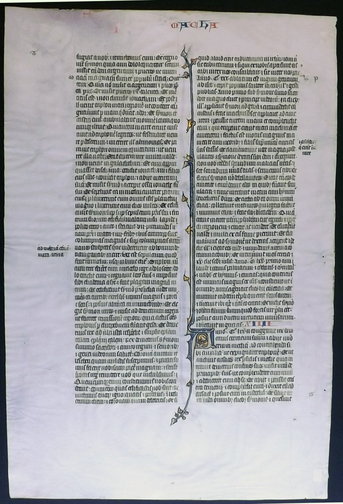 Verso of Rogue Leaf from Ege Manuscript 14 at Kent State University. Reproduced by permission