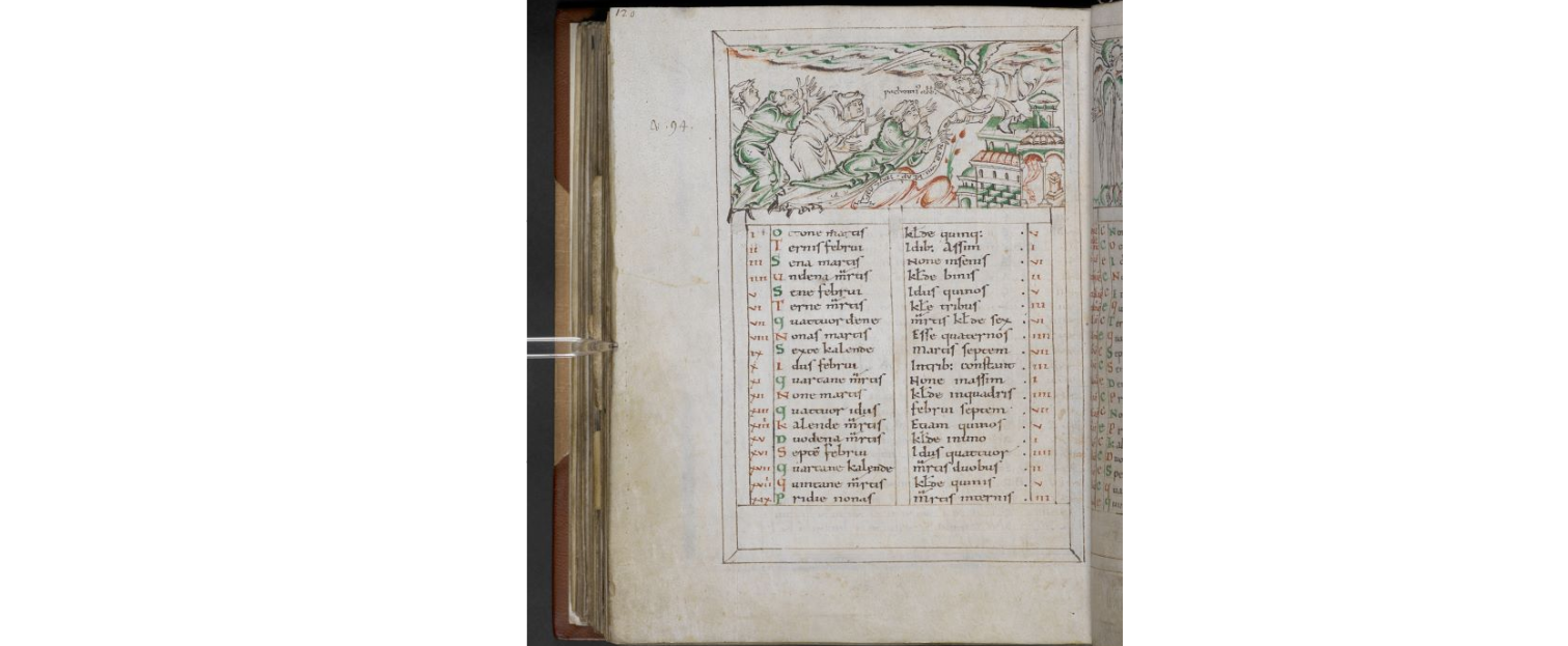 © The British Library Board, Cotton MS Caligula A. XV, folio 122v
