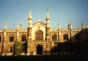 View Toward the Chapel of Corpus Christi College in mid-September 1994 photography © Mildred Budny