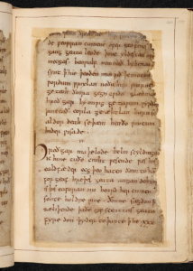 © The British Library Board. Cotton MS Vitellius A XV folio 140r. Reproduced by permission.