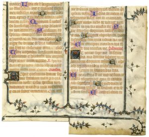 Rejoined Pieces of a Leaf from a Book of Hours. Private Collection, reproduced by permission.