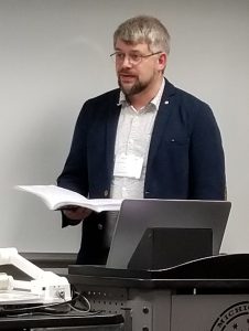 Michael Presents His Paper at the the 2019 Congress.