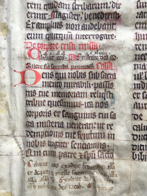 J. S. Wagner Collection, Ege Manuscript 22, Folio clvi, recto, lower left.