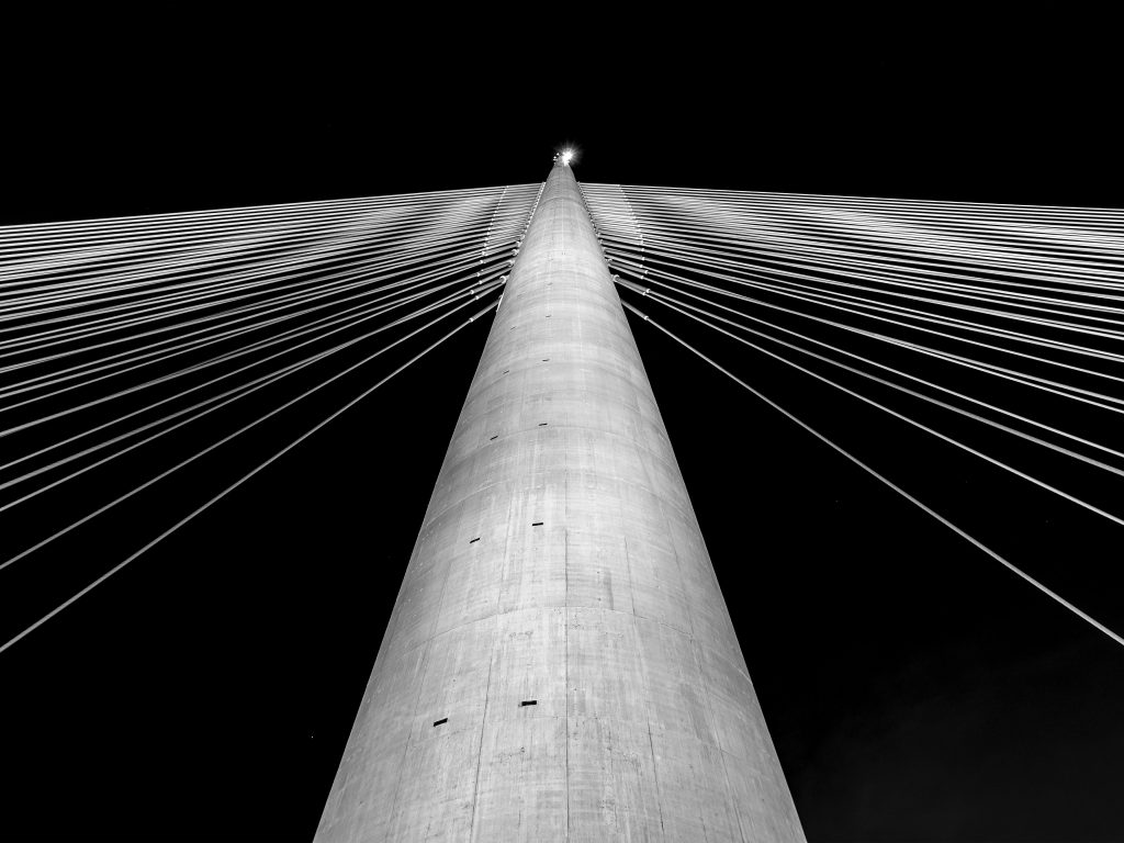 Ada Bridge pylon, Belgrade, Serbia