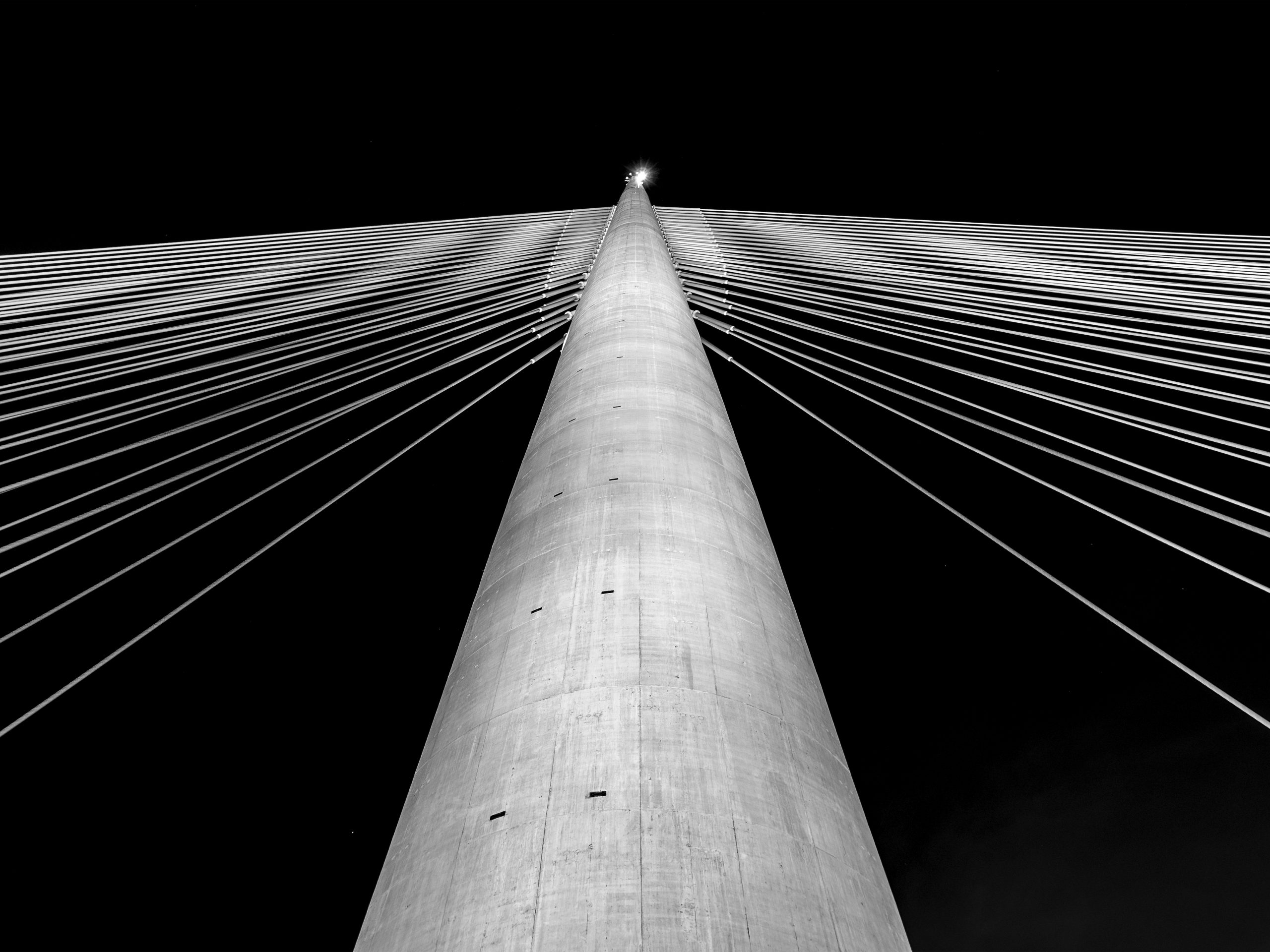 Ada Bridge pylon, Belgrade, Serbia