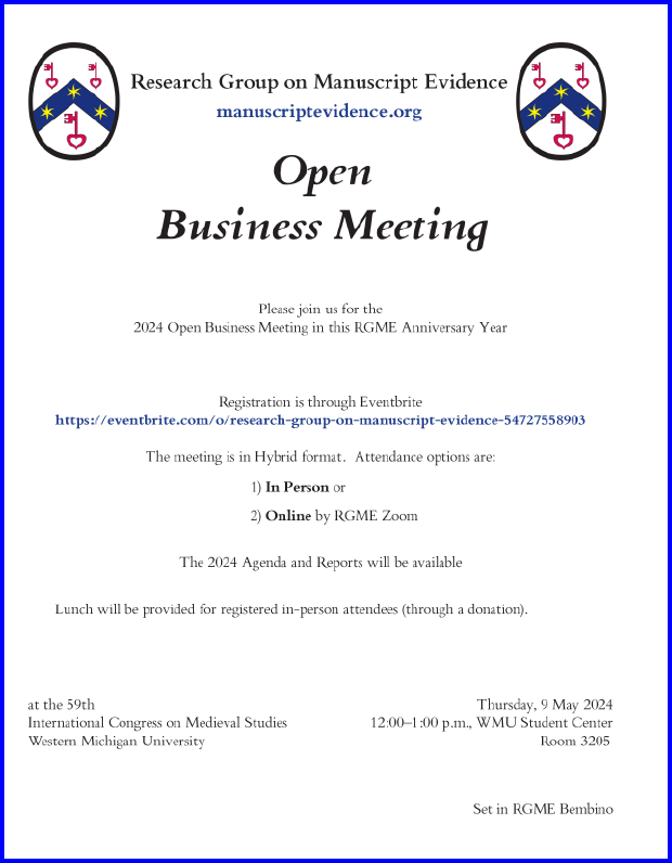 2024 RGME Business Meeting Poster