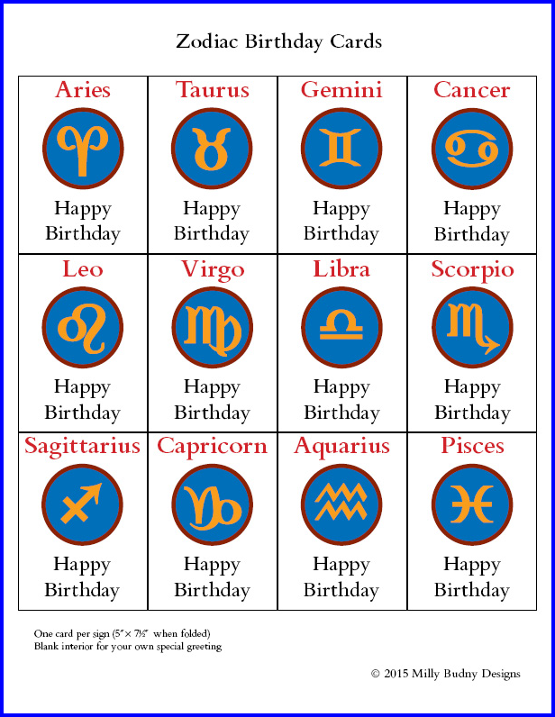 2015 Zodiac Cards poster 2                 