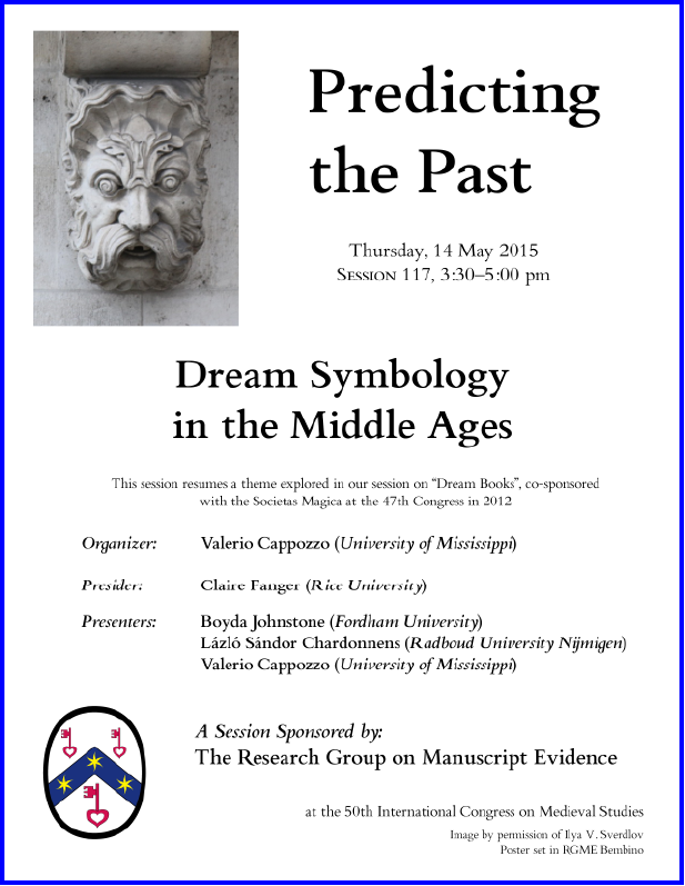 2015 RGME Session 1 'Predicting the Past' Poster              