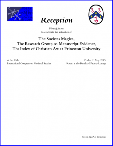 2015 Societas Magica, RGME, PICA Reception Invitation                 